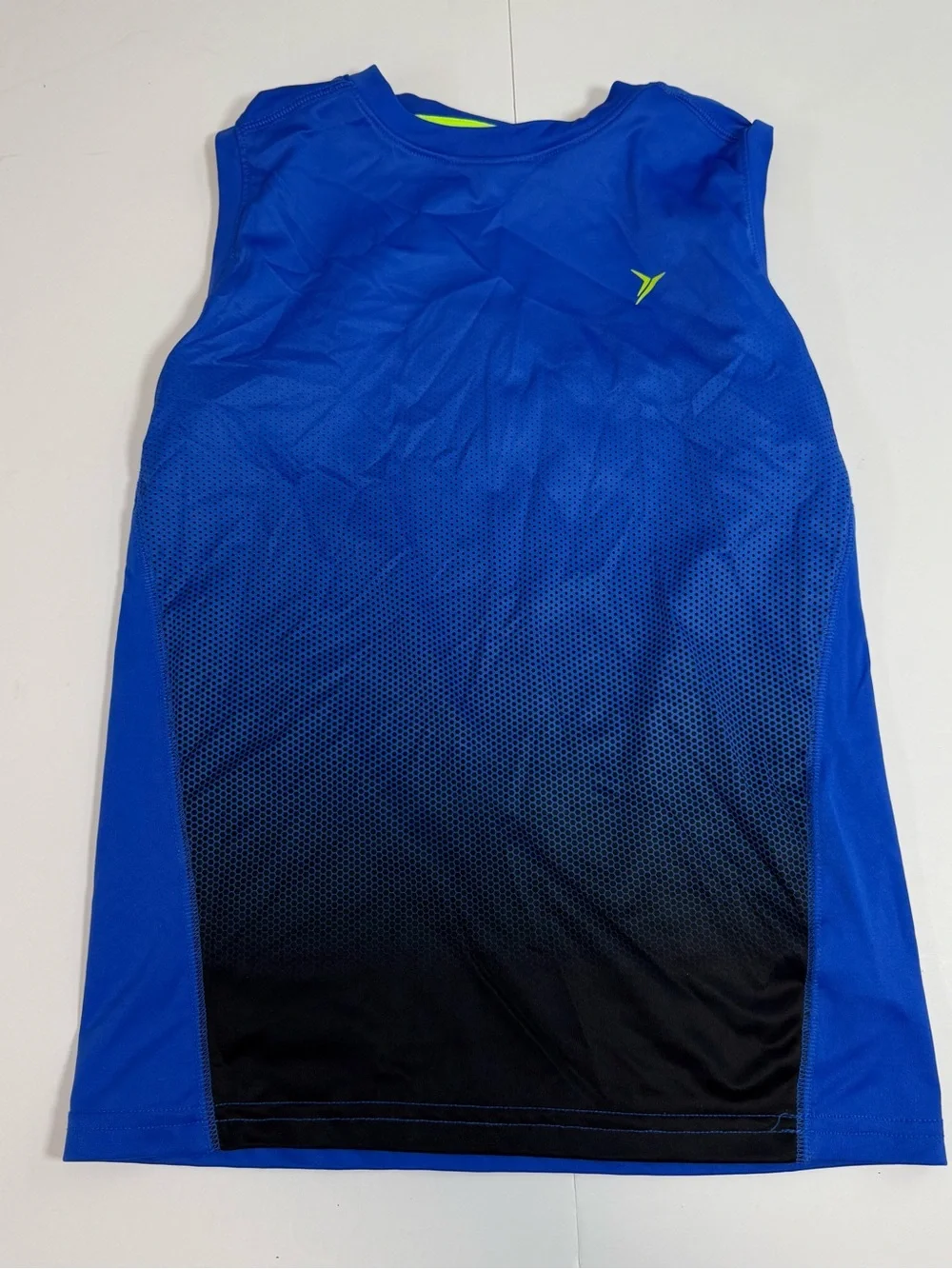 Old Navy Royal Blue Active Tee size M 8 black gradient performance